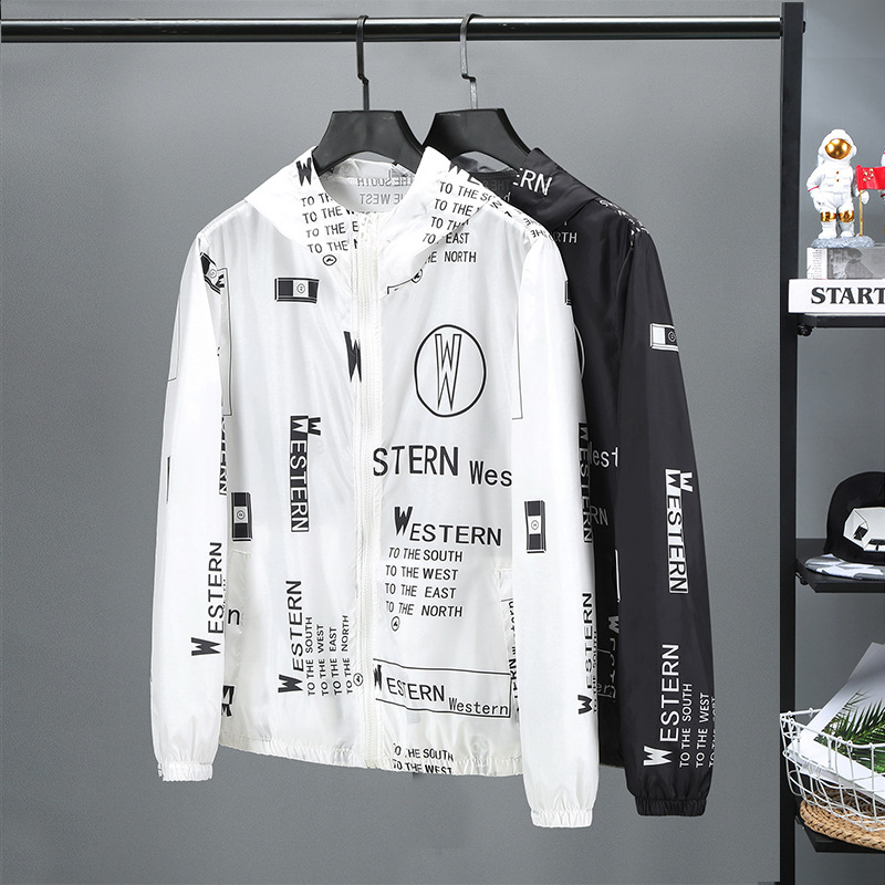 Men's Clothing summer new 2024 trend thin breathable sun protection clothes men's letter large size skin coat jacket men_voghion.com