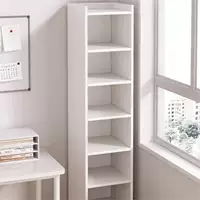 Модная книжная полка, встроенный настенный напольный многослойный шкаф для хранения, простой шкаф для хранения для домашнего использования с узким пространством.
