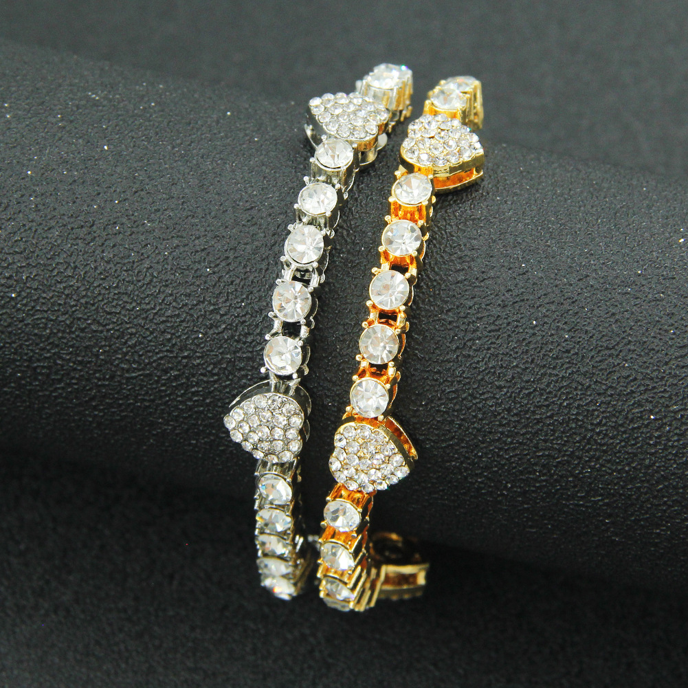 Hip-Hop Heart Shape Alloy Patchwork Unisex Necklace 1 Piece