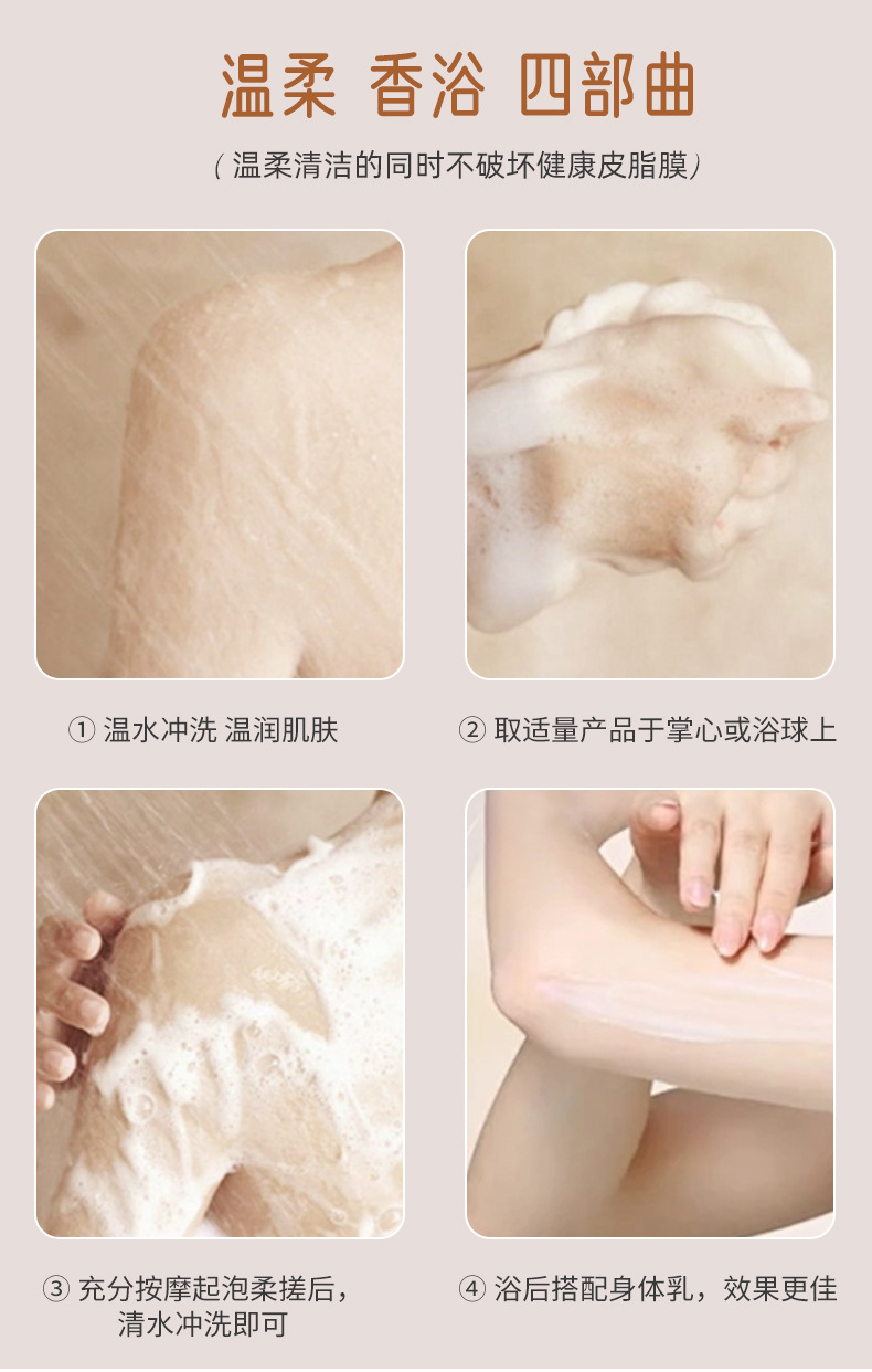 Mingxi Zhi Body Wash Perfume Type Long-lasting fragrance Full-body body bath Fragrance Body Wash Family set Cross-border undefined