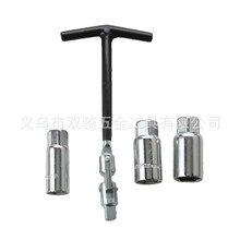 跨境厂火花塞套筒扳手火星4pcT型扳手3/8 16/18/21mm手动工具套装