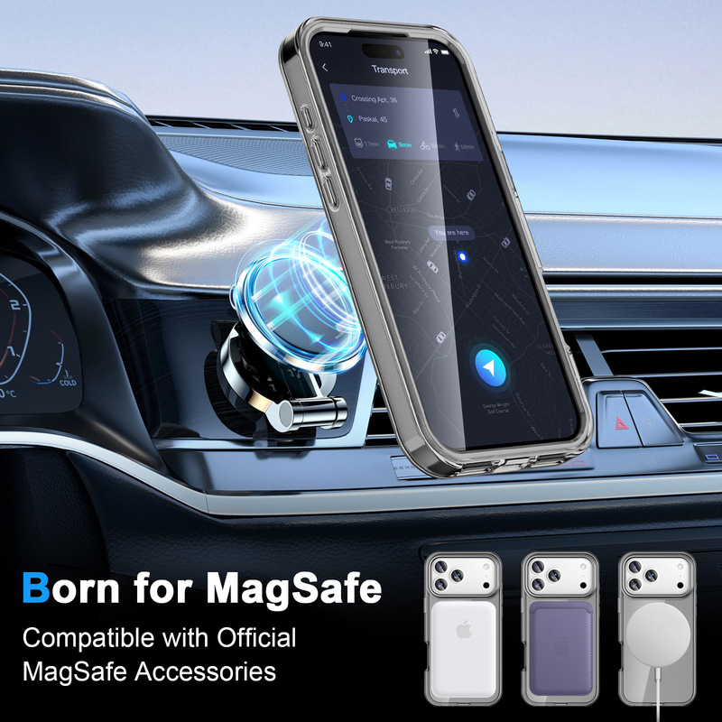 iPhone17 携帯電話ケース磁気 magsafe 充電 Apple 17ProMax カラフルなオールインクルーシブ保護カバーに適しています。|undefined
