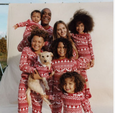 thumbnail image 5 of 2025 Traje familiar a cuadros con cuello redondo y estampado de ciervos navideños europeos y americanos 0523, 5 of 5