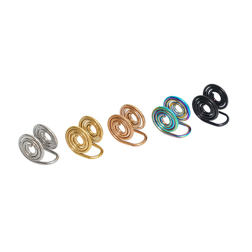 Manufacturer wholesale mosquito coil ear clips, no piercing, painless electroplating earrings, jewelry accessories, personalized simple and fashionable ear clips