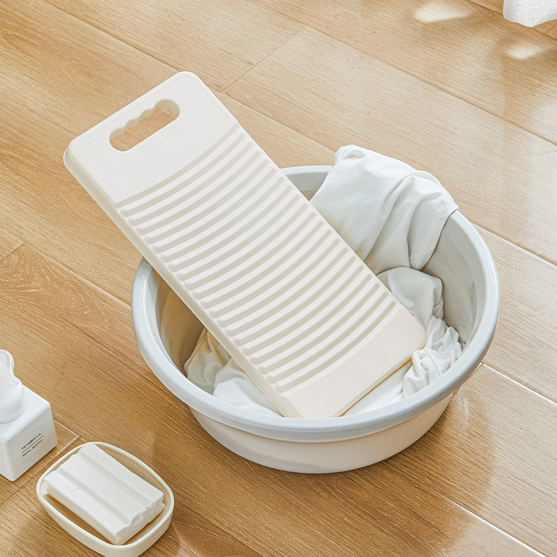 洗濯板 家庭用 学生寮 洗濯板 靴下 タオル 実用的 PPプラスチック 石鹸入れ付き洗濯板|undefined
