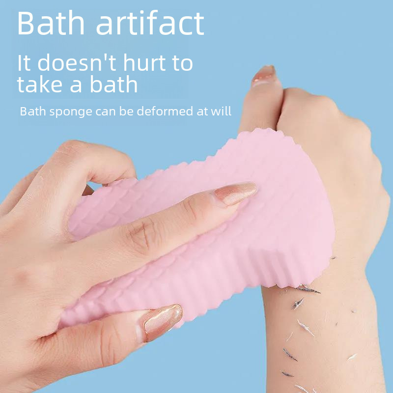 Baby Bath Scrub Mitt, Gentle on Skin, for Girls, Bath Scrub Sponge, Cleaning Dust, Non-Irritating, Children's Bathing Tool
