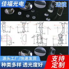 工厂生产供应光学透镜 平凸透镜 弯月透镜胶合镜平凹双凹透镜