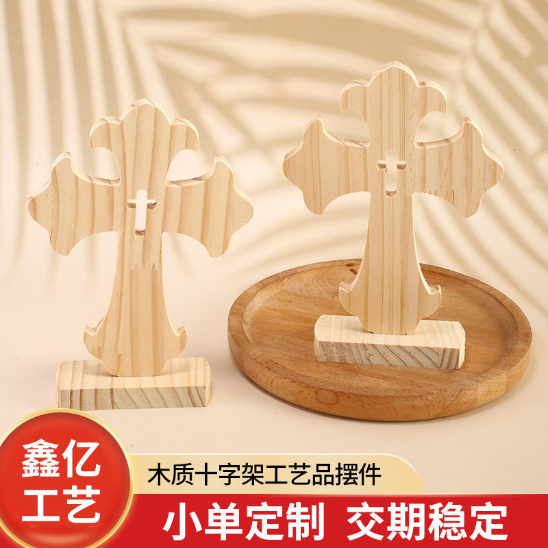 Halloween wooden ornaments new cross-border ghost festival decorations cross wooden crafts atmosphere ornaments wholesale