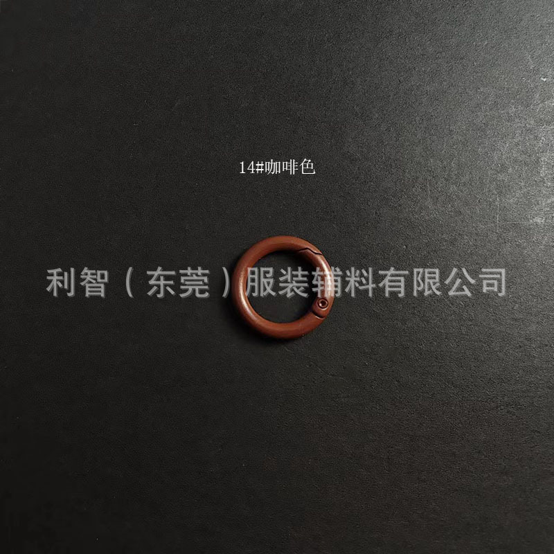 现货烤漆锌合金弹簧圈包包小圆挂扣饰品配件开口弹簧扣彩色弹簧圈|undefined