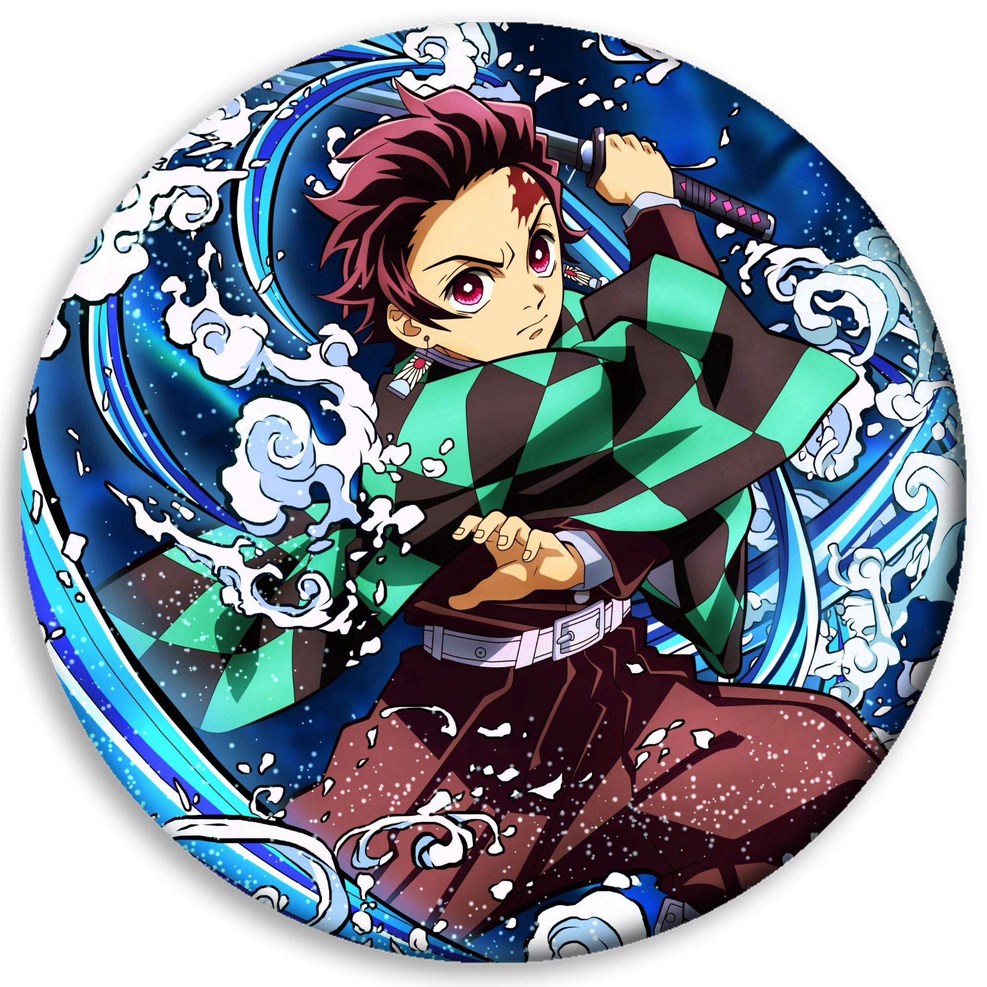 Ghost Blade insignia anime periférico carbón Zhilang usted frijoles mi esposa Shan Yi insignia barra redonda colgante