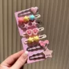 Pink double love 7 pieces/card