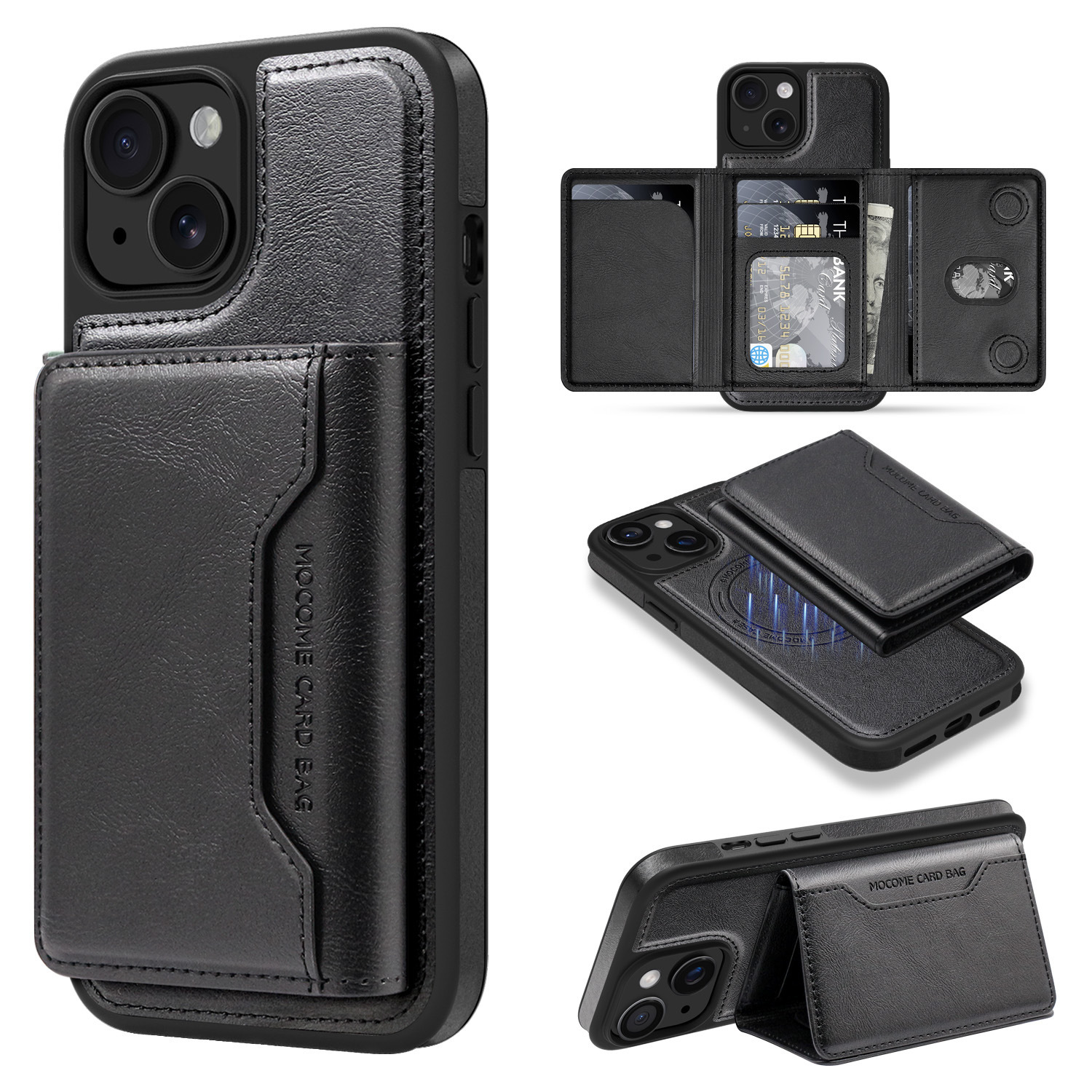 Ốp lưng iPhone 16 chống sốc viền dày, chất liệu TPU mờ — Vàng sa mạc, Tím đậm, Xanh ngọc, Màu đen chi tiết 12