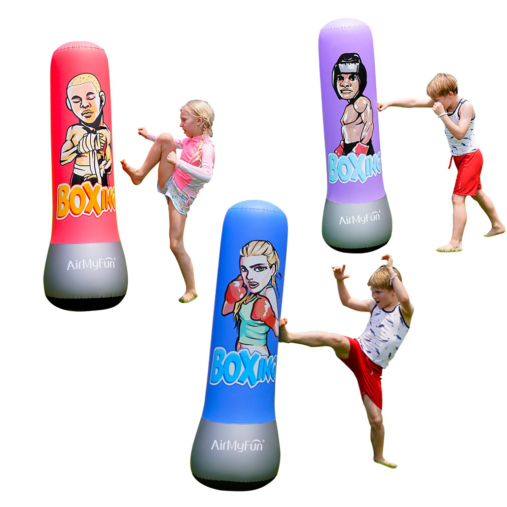 Doctor Dolphin | Vaso inflable para niños 120cm columna de boxeo 160cm columna de boxeo inflable para niños