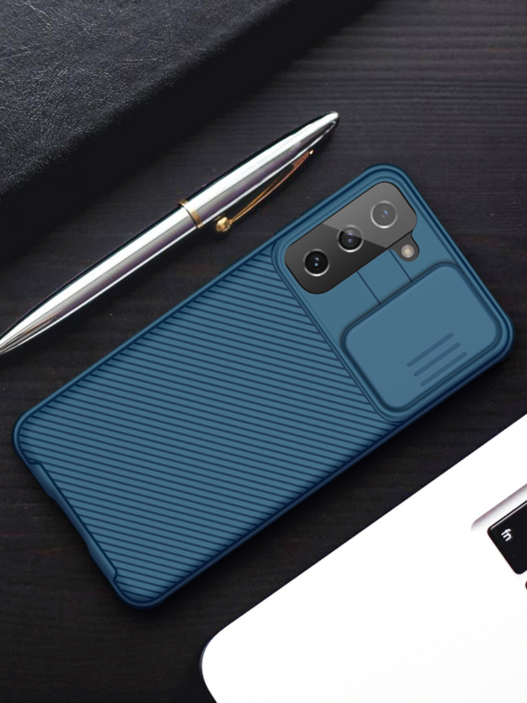 Ốp lưng Nillkin cho Samsung S21 Ultra 5G có thanh trượt che ống kính chống nhìn trộm — Màu đen, Màu xanh lam, Gương Đen PRO Samsung S21 chi tiết 13