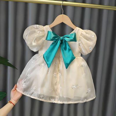 Female baby Yarn skirt Children A summer Western style Dress girl skirt 2021 summer new pattern princess Summer wear