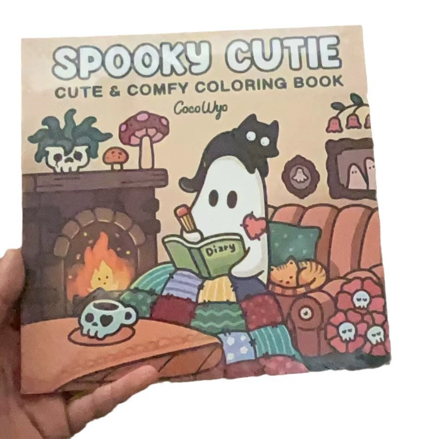 [跨境新品Spooky Cutie Coloring Book Paperback怪兽系列涂色本]