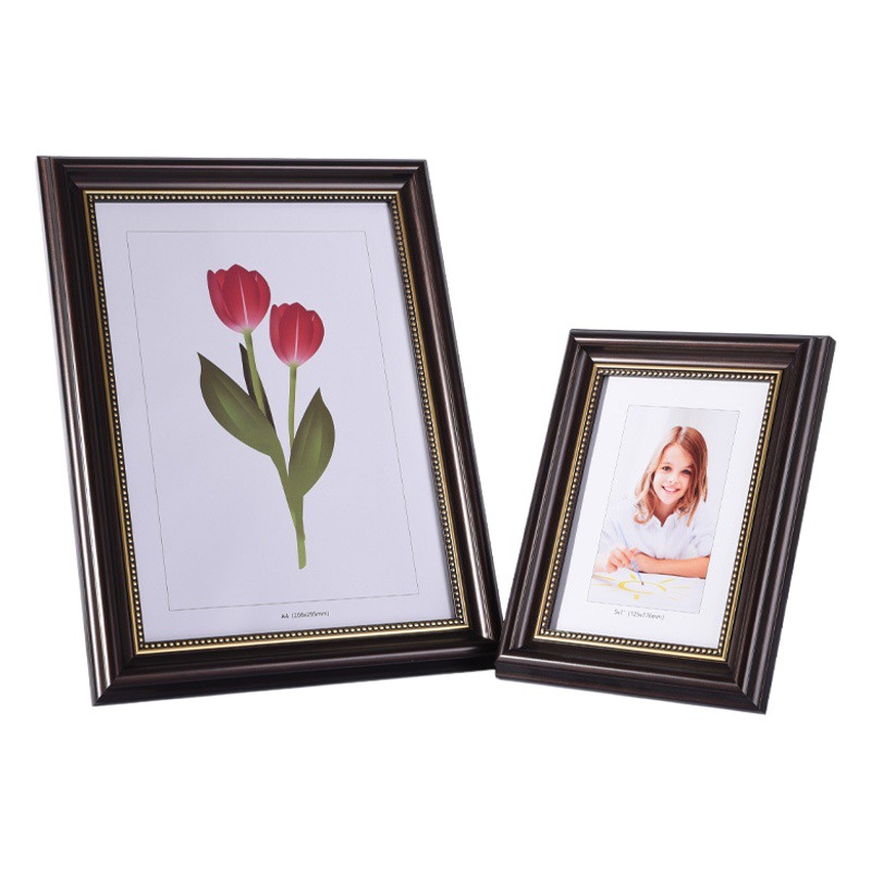 Marco de fotos retro europeo, varios tamaños (6,7″, 8″, 10″, 12″), para pinturas/A4, venta al por mayor