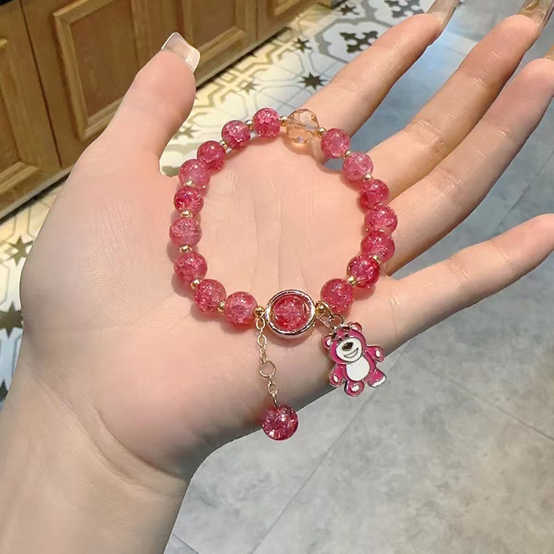 Pulsera de oso de fresa