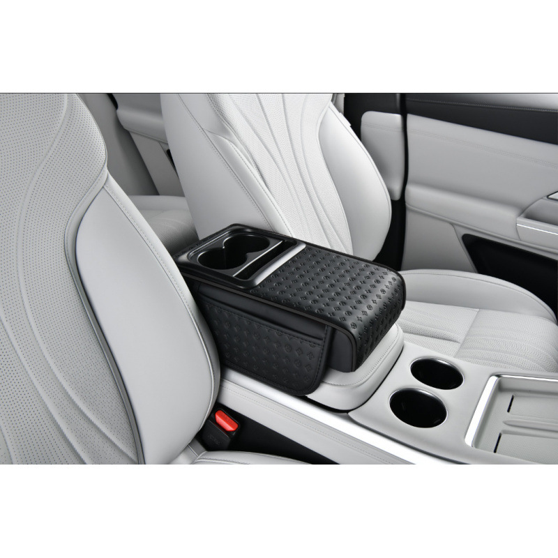 Car Armrest Box, Fushou Armrest box pad - black