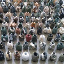 石头花盆原生态天然鹅卵石花瓶多肉铜钱草原石菖蒲盆鱼缸水培造景