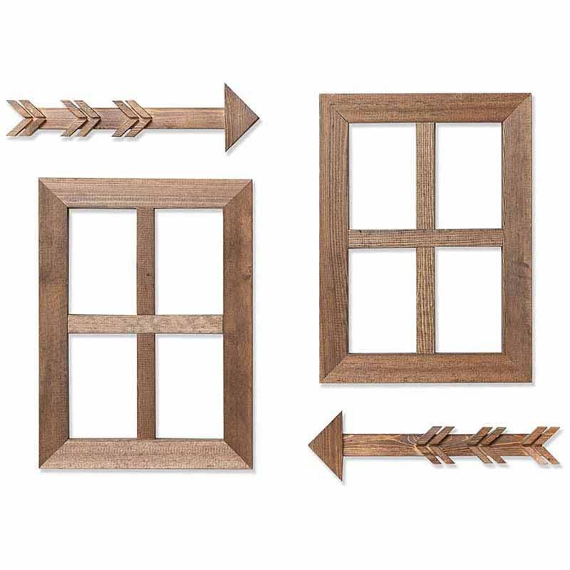 Amazon Wooden Distressed Ornaments Window Decoration Props Wall Display Window Photo Frame Wooden Fake Window Accessories