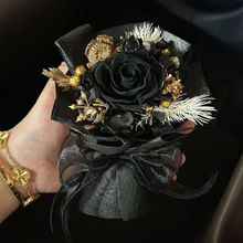迷你车载永生花花束玫瑰成品高级感花束圣诞节情人节礼物香薰成品