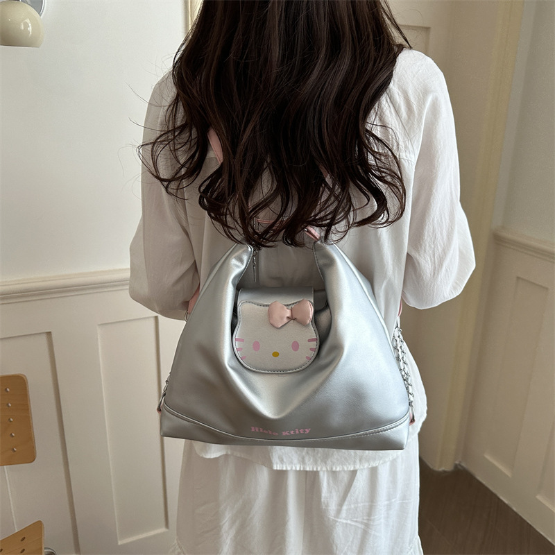 Kitty Cat Tote Bag for Women 2026 New Model Commuting Kt Large Capacity Multifunctional Backpack Cute Kitty Cat Tote Bag for Women 2026 New Model Commuting Kt Large Capacity Multifunctional Backpack Cute