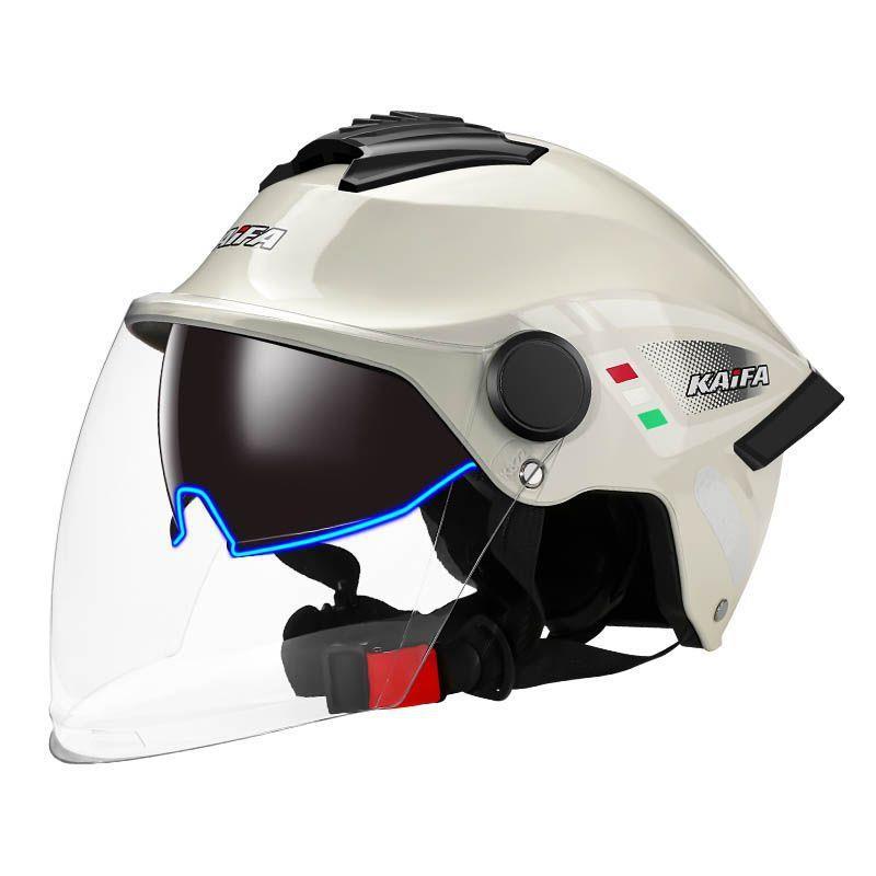 Electric Vehicle Helmet, Motorcycle, Electric Scooter Certified Personalized Sun Protection Cartoon Couple Half Helmet, Men's and Women's Safety Helmet, Smooth