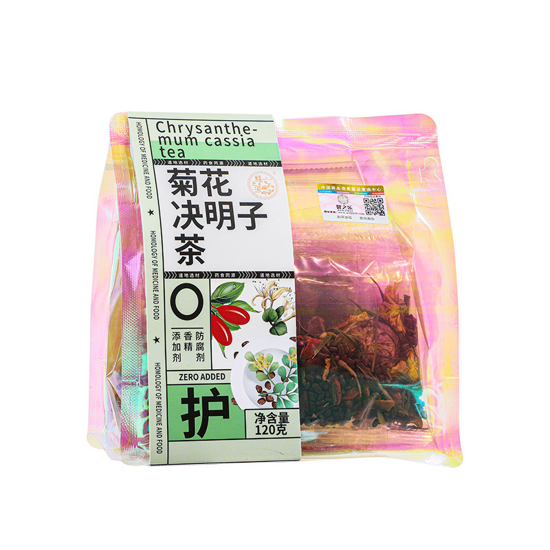 菊と決明子茶、厳選原料の目薬茶、夜更かし後の健康維持に最適なフラワーティー、フリーズドライ配合茶、フラワーティーの代発送|undefined