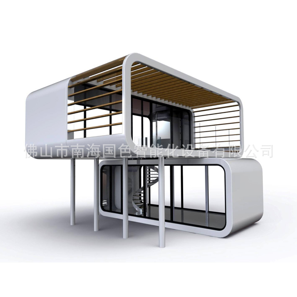 Scenic Light Steel House Net Red Camping Star Room Apple Cabina creativa Bar Space cápsula B & B Villa de lujo