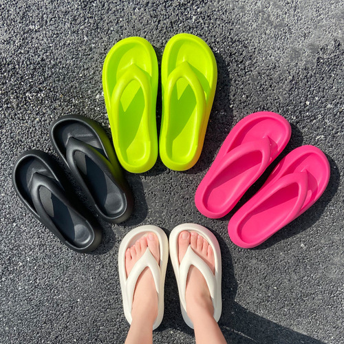 Summer Eva Anti-Odor Comfortable Indoor Slippers for Women, Herringbone Style, Home and Outdoor Fashion Non-Slip Slippers