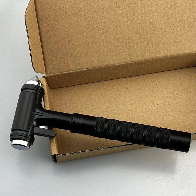 Car Safety Belt Hammer, Metal Multi-Functional Window Breaker, Car Underwater Life-Saving Escape Hammer, Tungsten Steel