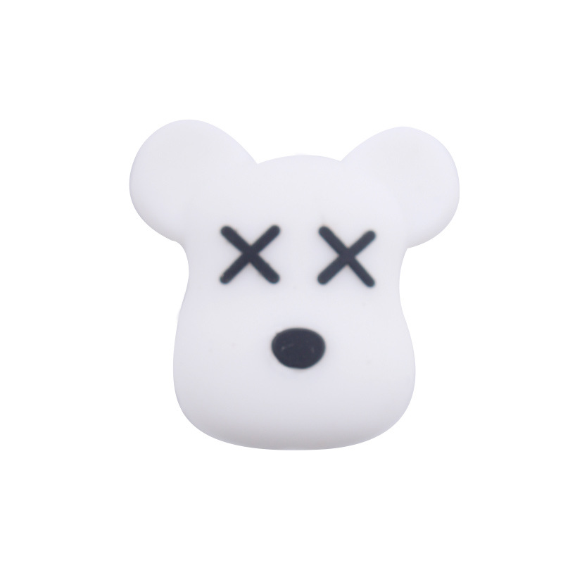 Productos creativos para bebés DIY dibujos animados animales violentos oso de silicona cadena de tetas de dientes molidores accesorios de pulsera de goma
