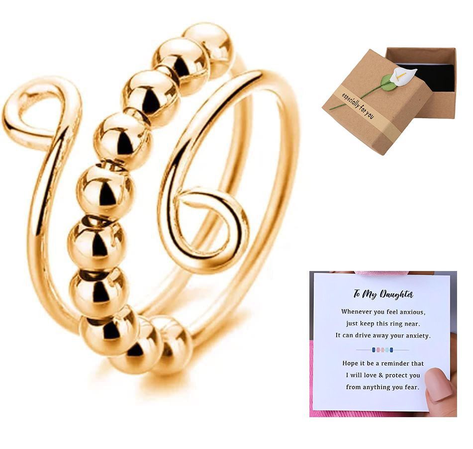 Copper Material Copper Plating Geometric Beads Open Rings