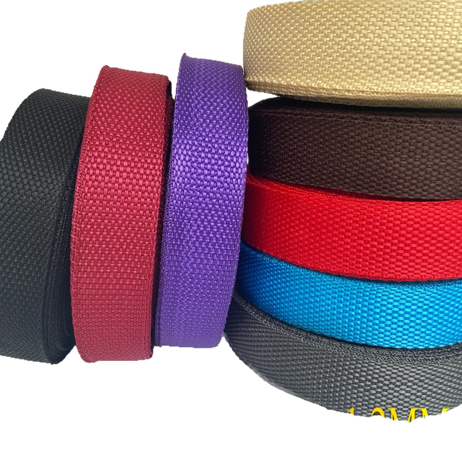 Cintas de polipropileno (PP) de tejido liso en stock del fabricante, correas de polipropileno (PP) negras engrosadas 900D de colores para mochilas, correas para maletas al por mayor. image 7