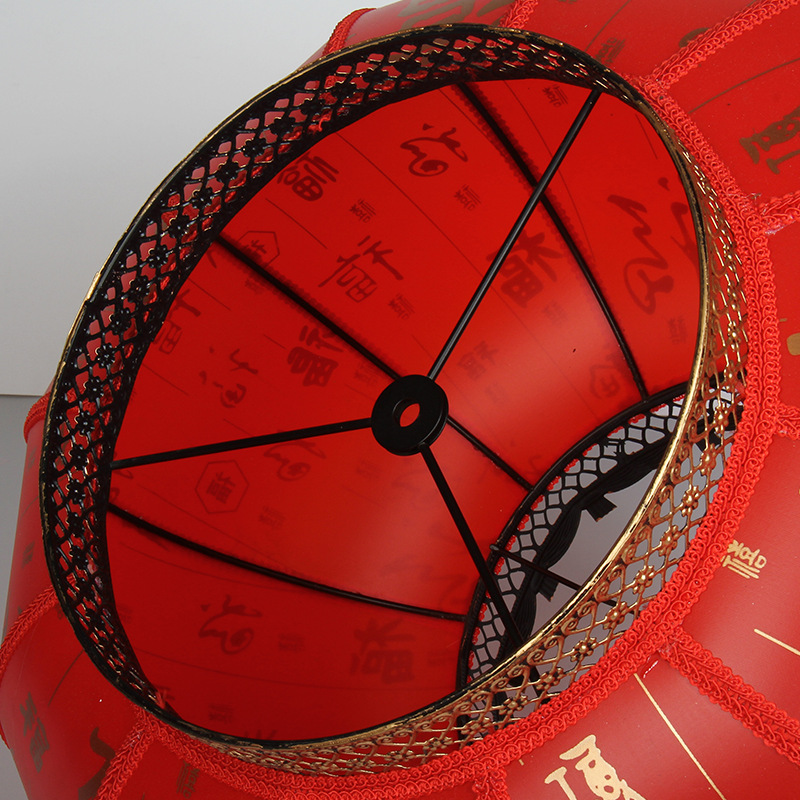 Pantalla de Lámpara de Piel de Oveja Roja China 2025 para Celebración de Festivales, Año Nuevo, Buena Fortuna, Lámpara Roja Grande al por Mayor