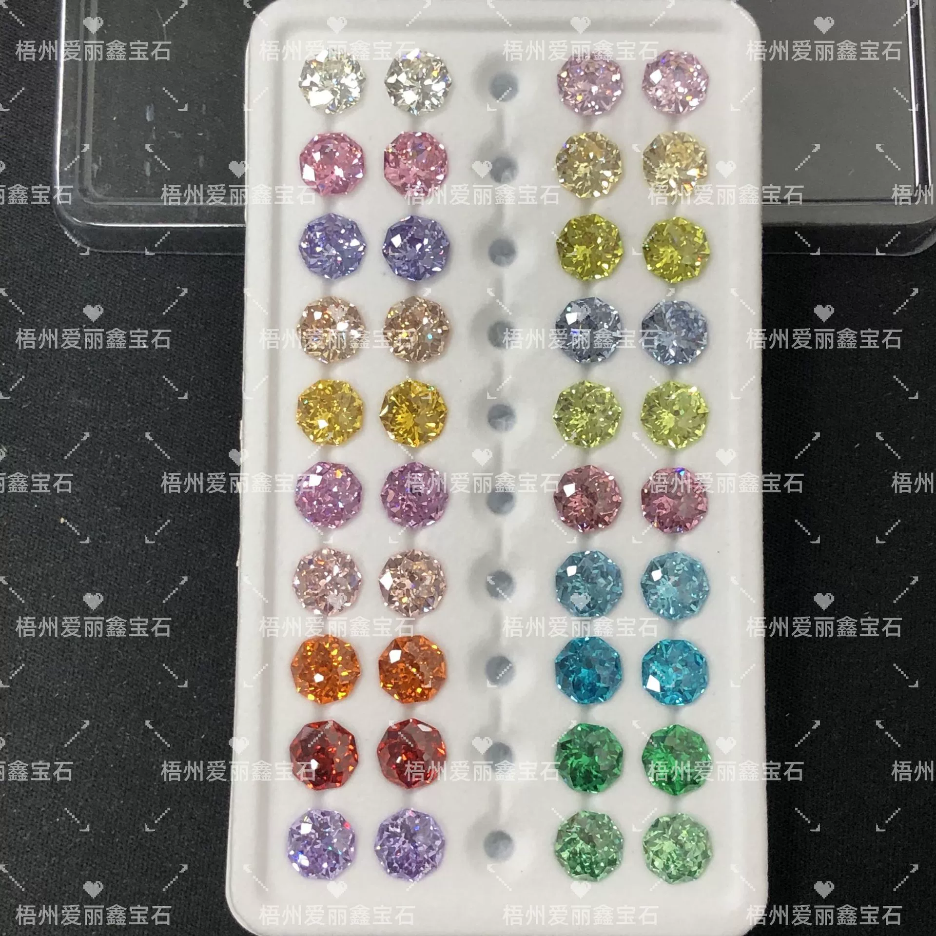 Взрывной по красоте 8-миллиметровый восьмиугольный циркон в форме цветка (неправильной формы)