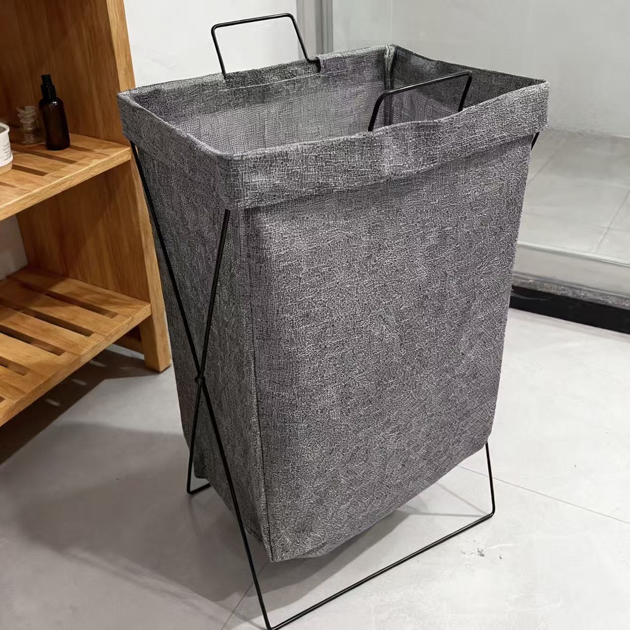 Cesta de ropa sucia de dormitorio doméstico gran capacidad balcón plegable hotel cesto de almacenamiento de ropa sucia cesto de almacenamiento de ropa sucia