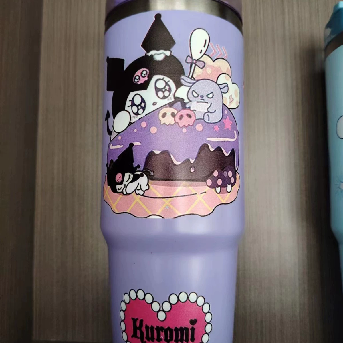 Термос-вакуум 30 oz с мультяшным рисунком, нержавеющая сталь AISI 304, двойные стенки