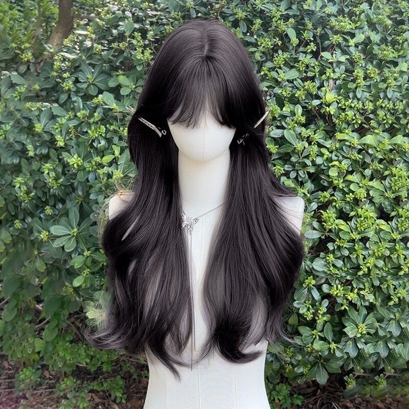 Full Head Wig for Women, Realistic Hair, Slightly Curly, Seamless Invisible Full Head Style, Long Curly Wig with a Natural Look Full Head Wig for Women, Realistic Hair, Slightly Curly, Seamless Invisible Full Head Style, Long Curly Wig with a Natural Look