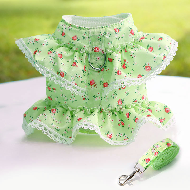 Cute Polyester Ditsy Floral Leash display picture 2