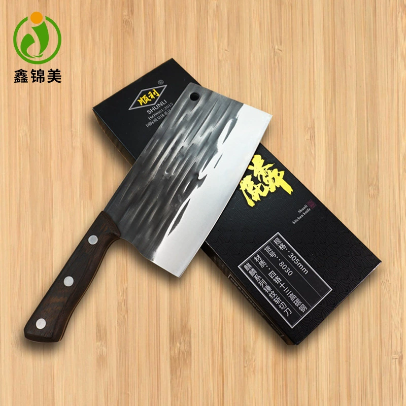 Hunan Lunches 8030 Наследие кованого ремесла домашнее гостиница кухня 4Cr13 куриные крылышки деревянная ручка