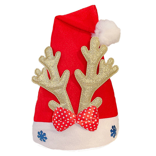 Children Adult Santa Hat Dress Up Headwear Kindergarten Christmas Decoration Creative Antlers Christmas Hat