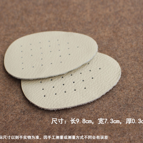 Cowhide front half pad high heel foot protection anti-wear foot resize half size pad deodorant breathable men and women spring and summer half pad wholesale