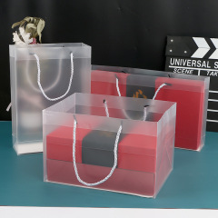 Mid-Autumn moon cake packaging box transparent handbag pp frosted egg yolk cake hand bag PVC flower bag
