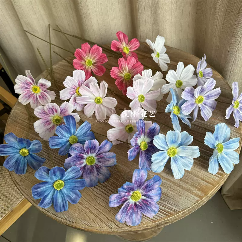 仿真格桑花仿真花束高级感仿真花批发家居摆件插花diy花艺仿真花