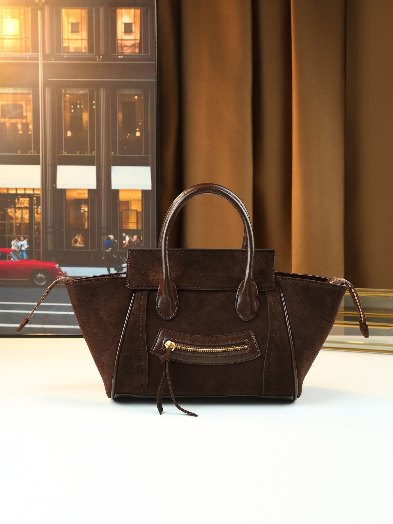 Women's Smiley Face Handbag Large Capacity Pu Leather Shoulder Bag_voghion.com