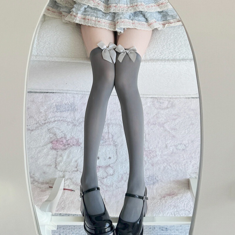 赤蝶絶妙な太ももソックスクロスボーダー国内販売ベルベットストッキング女性日本のかわいいオーバーニーソックス|undefined