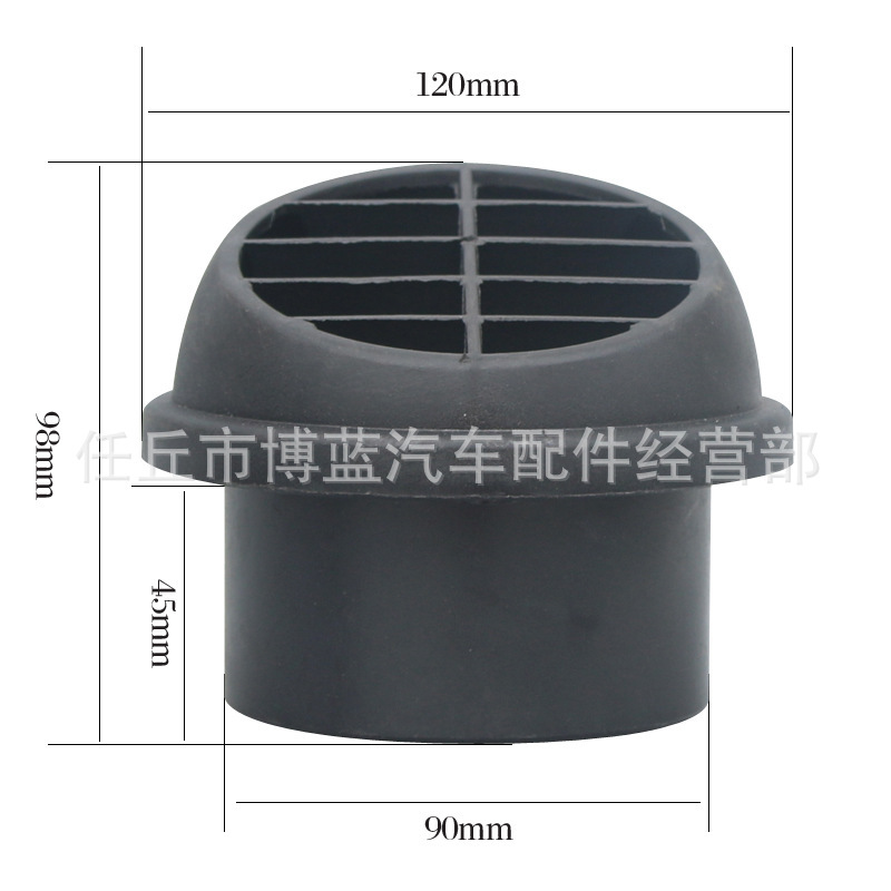 Rotating Head Plastic – Santong Other Automotive Exterior Supplies - air-outlet-round-90mm