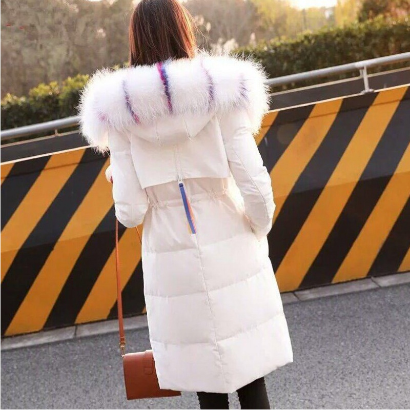 High-End Luxury Parka Women's Mid-Length 2025 New Cotton Outwear Korean Style Waist Slim down Cotton Outwear Women's Jacket